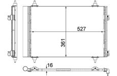 Kondenzátor klimatizácie MAHLE AC 554 000P