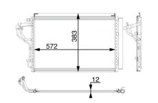 Kondenzátor, klimatizace MAHLE AC 55 000P