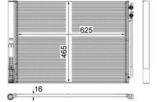 Kondenzátor klimatizácie MAHLE AC 567 000P