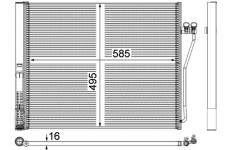 Kondenzátor, klimatizace MAHLE AC 568 000P