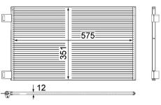 Kondenzátor klimatizácie MAHLE AC 569 000P