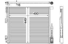 Kondenzátor, klimatizace MAHLE AC 570 000P