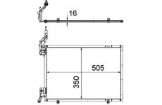 Kondenzátor klimatizácie MAHLE AC 579 000P