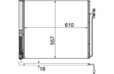 Kondenzátor, klimatizace MAHLE AC 586 000P