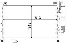 Kondenzátor, klimatizace MAHLE AC 609 000S
