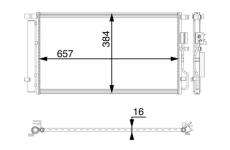 Kondenzátor, klimatizace MAHLE AC 64 000P
