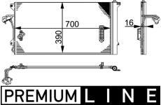 Kondenzátor klimatizácie MAHLE AC 659 000P