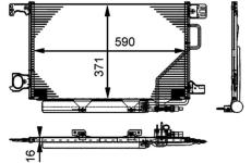 Kondenzátor klimatizácie MAHLE AC 662 000P