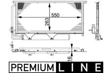 Kondenzátor, klimatizace MAHLE AC 663 000P