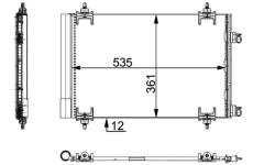 Kondenzátor klimatizácie MAHLE AC 668 000P