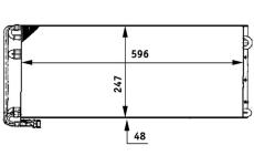 Kondenzátor, klimatizace MAHLE AC 669 000P