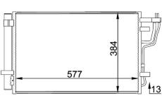 Kondenzátor klimatizácie MAHLE AC 697 000P