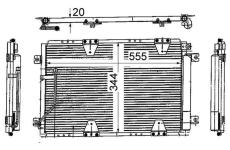 Kondenzátor, klimatizace MAHLE AC 713 000S