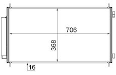 Kondenzátor, klimatizace MAHLE AC 719 000S