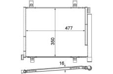 Kondenzátor, klimatizace MAHLE AC 747 000P