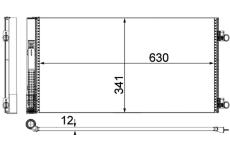 Kondenzátor klimatizácie MAHLE AC 751 000P