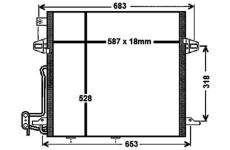 Kondenzátor, klimatizace MAHLE AC 756 000P