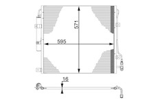 Kondenzátor, klimatizace MAHLE AC 760 000S