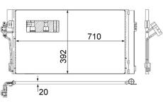 Kondenzátor klimatizácie MAHLE AC 762 000S