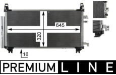 Kondenzátor, klimatizace MAHLE AC 841 000P