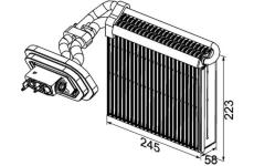Výparník, klimatizace MAHLE AE 100 000P