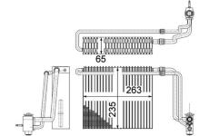 Výparník, klimatizace MAHLE AE 107 000P