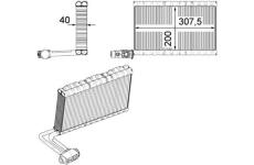 Výparník, klimatizace MAHLE AE 109 000P