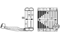 Výparník, klimatizace MAHLE AE 115 000P