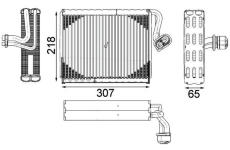 Výparník, klimatizace MAHLE AE 122 000P
