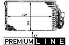 Výparník, klimatizace MAHLE AE 30 000P