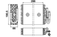 Výparník, klimatizace MAHLE AE 35 000P