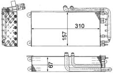 Výparník, klimatizace MAHLE AE 45 000P