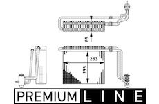 Výparník, klimatizace MAHLE ORIGINAL AE 65 000P