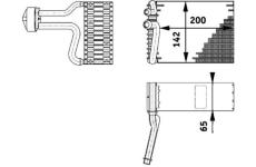 Výparník, klimatizace MAHLE AE 66 000P
