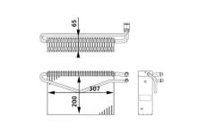 Výparník, klimatizace MAHLE AE 67 000P