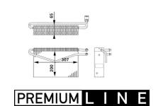 Výparník, klimatizace MAHLE ORIGINAL AE 67 000P