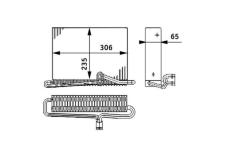 Výparník, klimatizace MAHLE AE 74 000P