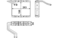 Výparník, klimatizace MAHLE AE 85 000P