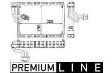 Výparník, klimatizace MAHLE AE 90 000P