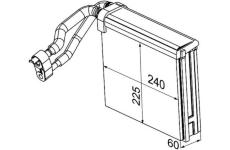 Výparník, klimatizace MAHLE AE 94 000P