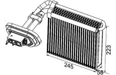 Výparník, klimatizace MAHLE AE 99 000P