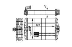Výměník tepla, vnitřní vytápění MAHLE AH 110 000P
