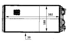 Výměník tepla, vnitřní vytápění MAHLE AH 122 000P