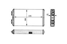 Výměník tepla, vnitřní vytápění MAHLE AH 125 000P
