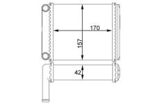 Výměník tepla, vnitřní vytápění MAHLE AH 128 000S
