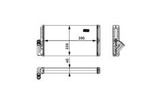 Výmenník tepla vnútorného kúrenia MAHLE AH 129 000P