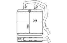 Výměník tepla, vnitřní vytápění MAHLE AH 12 000S