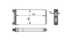 Výměník tepla, vnitřní vytápění MAHLE AH 130 000P