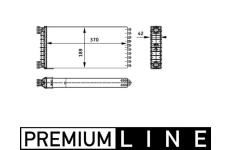 Výměník tepla, vnitřní vytápění MAHLE AH 130 000P