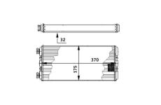 radiátor topení MAHLE BEHR MERCEDES Actros 03 -